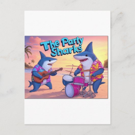 ザパーティーサメ隊 ポストカード (正面)