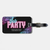 ザパーティーブルー&ピンクトロピカルバッハ ラゲッジタグ (裏面横)
