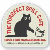 ザパーフェクトスピルカフェダイカット シール (正面)