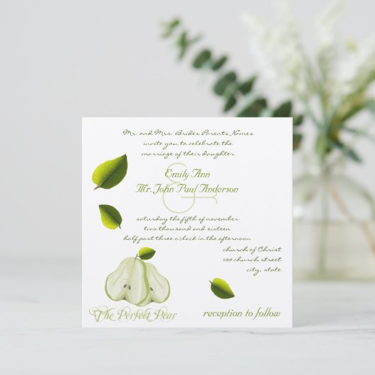 ザパーフェクトナシ結婚式招待状 招待状 (スタンド正面)