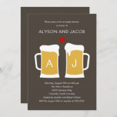 ザパーフェクトブリュー婚約またはウェディングシャワー シーズンカード (正面/裏面)