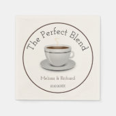 ザパーフェクトブレンドウェディングシャワー スタンダードカクテルナプキン (正面)