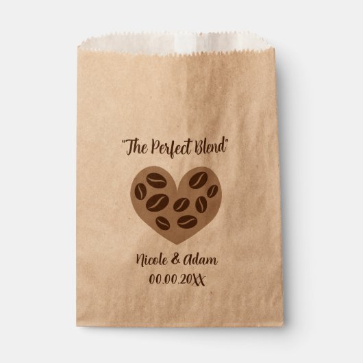 ザパーフェクトブレンドカスタム結婚式の引き出物バッグ フェイバーバッグ (正面)