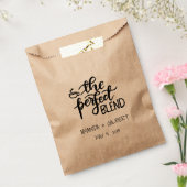 ザパーフェクトブレンドク素朴ラフト紙結婚式の引き出物 フェイバーバッグ (封をした状態)