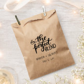 ザパーフェクトブレンドク素朴ラフト紙結婚式の引き出物 フェイバーバッグ (クリップ留めされた状態)