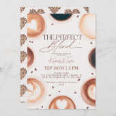 ザパーフェクトブレンドコーヒーカップルズウェディングシャワー 招待状 (正面/裏面)