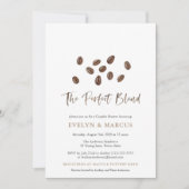 ザパーフェクトブレンドコーヒーカップルズウェディングシャワー 招待状 (正面)