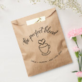 ザパーフェクトブレンドコーヒー結婚式の引き出物バッグ フェイバーバッグ (封をした状態)