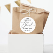 ザパーフェクトブレンドブラック&ホワイト結婚式の引き出物 ラウンドシール