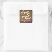 ザパーフェクトブレンド素朴ウッド結婚式の引き出物 スクエアシール (バッグ)