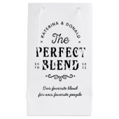 ザパーフェクトブレンド結婚式の引き出物ミディアム抱き枕 スモールペーパーバッグ (正面)