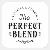 ザパーフェクトブレンド結婚式の引き出物 スクエアシール (正面)