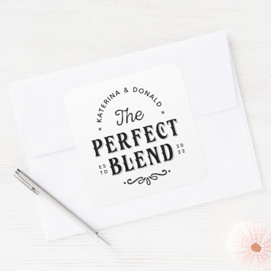 ザパーフェクトブレンド結婚式の引き出物 スクエアシール (封筒)