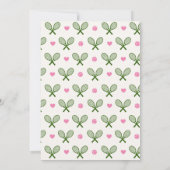 ザパーフェクトマッチテニステーマブライダルシャワー 招待状 (裏面)