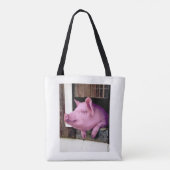 ザパープルブタのトートバッグ トートバッグ (裏面)