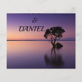 ザパープル結婚式招待状 チラシ