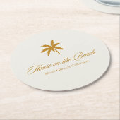 ザパームツリー ラウンドペーパーコースター (アングル)