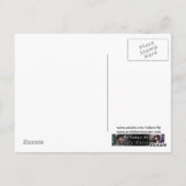 ザパ忘れスハロウィーンブラックキャットとカボチャ ポストカード (裏面)