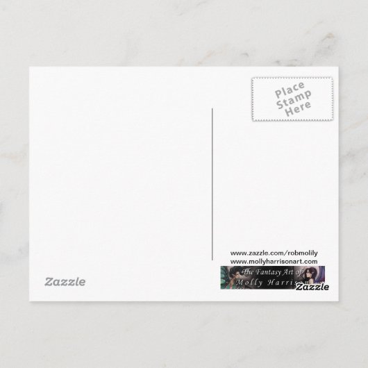 ザパ忘れスハロウィーンブラックキャットとカボチャ ポストカード (裏面)