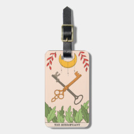 ザヒエロファント専攻のアルカナタロットカードムーン ラゲッジタグ