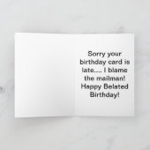 ザヒックブック – ベルト誕生日カード カード (内部)