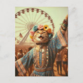 ザヒッピー子猫葉書 ポストカード (正面)