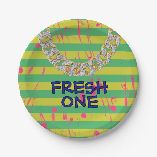 ザヒップホップフレッシュワン紙プレート ペーパープレート (正面)