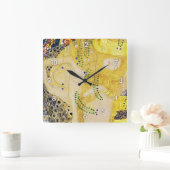 ザヒドラ・グスタフクリムト スクエア壁時計 (ホーム)