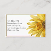 ザヒマワリ 名刺 (裏面)