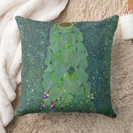 ザヒマワリ–1907 – グスタフ – クリムト クッション (ブランケット)