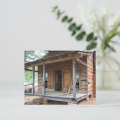 ザヒメスログハウス – ユーレス，テキサス州 ポストカード (スタンド正面)