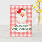 ザヒルクリスマスおもしろい誕生日 カード (黄色い花)