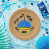 ザヒルブルーカップケパーソナライズされたーキプレート ペーパープレート (パーティー)