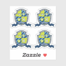 ザビエルイニシャルレターX名前をカスタムするベアクレスト シール