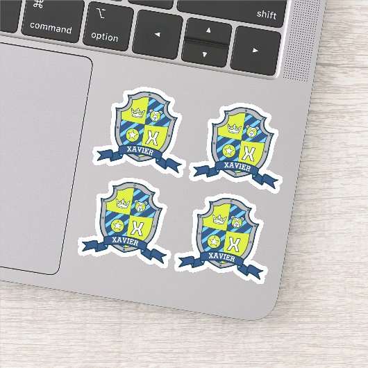 ザビエルイニシャルレターX名前をカスタムするベアクレスト シール (詳細)