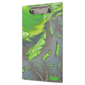 ザビエル～シルバーグレイ&グリーンデザイン クリップボード (左)