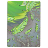 ザビエル～シルバーグレイ&グリーンデザイン クリップボード (裏面)