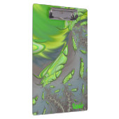 ザビエル～シルバーグレイ&グリーンデザイン クリップボード (右)