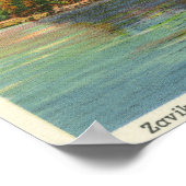 ザビコン島の景色 ポスター (角)