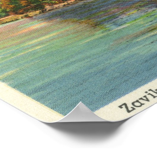 ザビコン島の景色 ポスター (角)