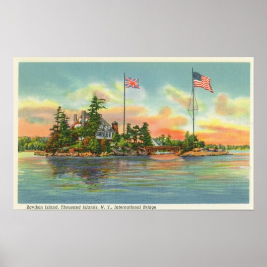 ザビコン島の景色 ポスター (正面)