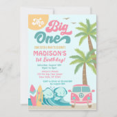 ザビックワンサーフアップサーフサーフサーフサーフサンバースデー招待状 招待状 (正面)