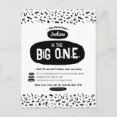 ザビックワンネスタッドヒップホップ誕生日招待状 インビテーションポストカード (正面)