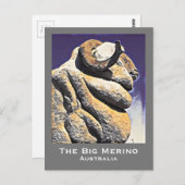 ザビッグシープビッグメリーノオーストラリア旅行アイコン ポストカード (正面/裏面)