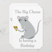 ザビッグチーズバースデーパーティ招待状 招待状 (正面/裏面)
