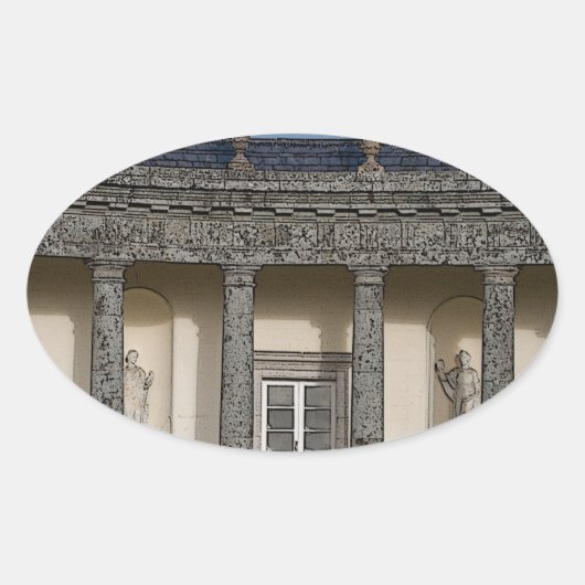 ザビッグハウス 楕円形シール (正面)