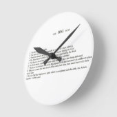 ザビッグボス ラウンド壁時計 (傾斜)