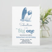 ザビッグモダンワンサーフ1st誕生日ビーチパーティー 招待状 (スタンド正面)