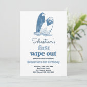 ザビッグモダンワンサーフ1st誕生日ビーチパーティー 招待状 (スタンド正面)