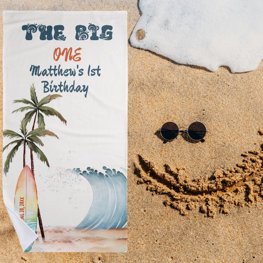 ザビッグワンウェーブサーフ海ビーチタオル ビーチタオル